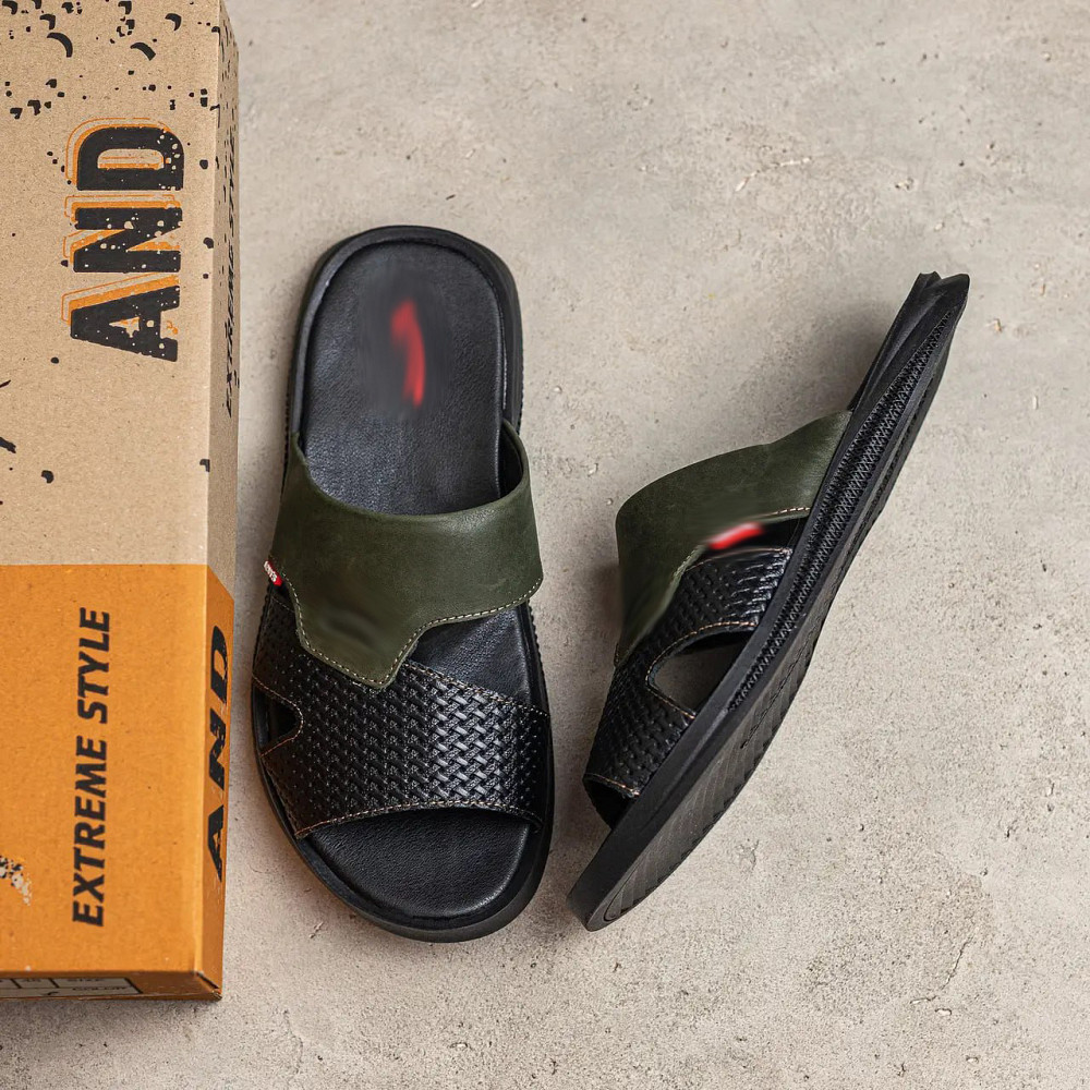 Мужские кожаные  летние шлепанцы-сланцы Київ - зображення 6