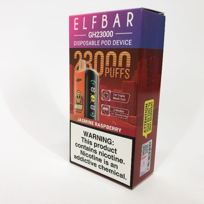 ПОД система ELF BAR GH 5% 23000 тяг, Жасмин Малина Вінниця - зображення 3