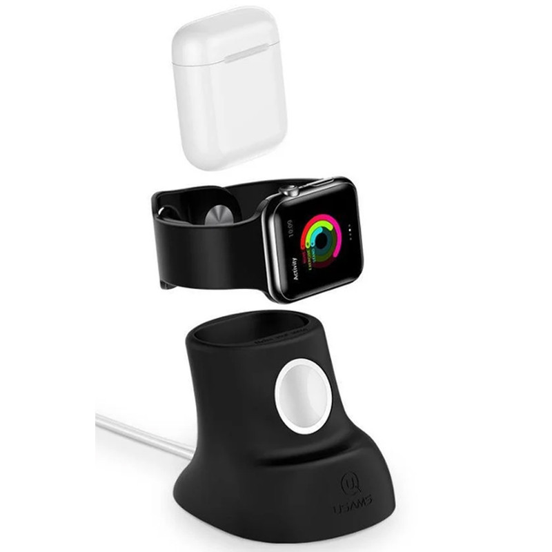 Силиконовая подставка для зарядки Usams US-ZJ051 2in1 Херсон - изображение 3