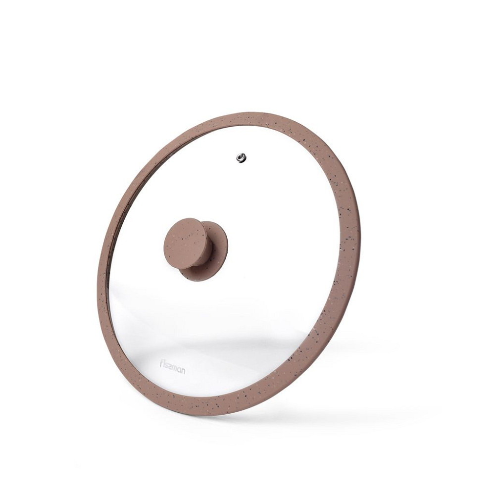 Кришка скляна Fissman Arcades FS-9923 24 см коричнева Київ - зображення 1