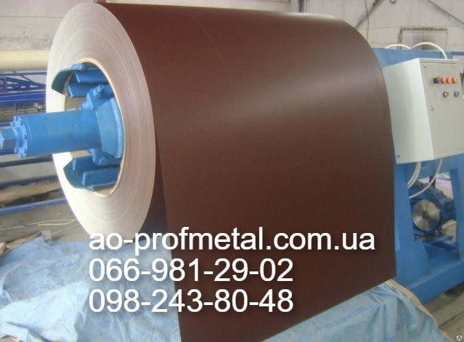 Оцинкованный лист коричневого цвета толщиной 0.32 мм. Киев - изображение 2