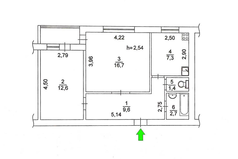 продажа 2-к квартира Киев, Дарницкий, 63000 $ Київ - зображення 2