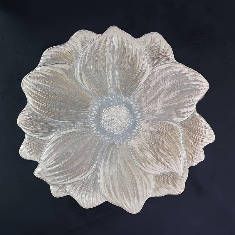 Подставки под тарелку Цветок Leeseph 38см 2 шт золото Одеса - зображення 2