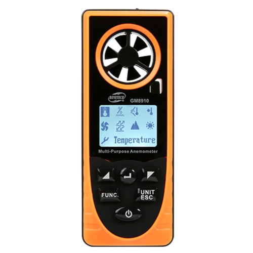 Многофункциональный анемометр-метеостанция 0,7-30м/с, -20-60°C BENETECH GM8910 Харків - зображення 1