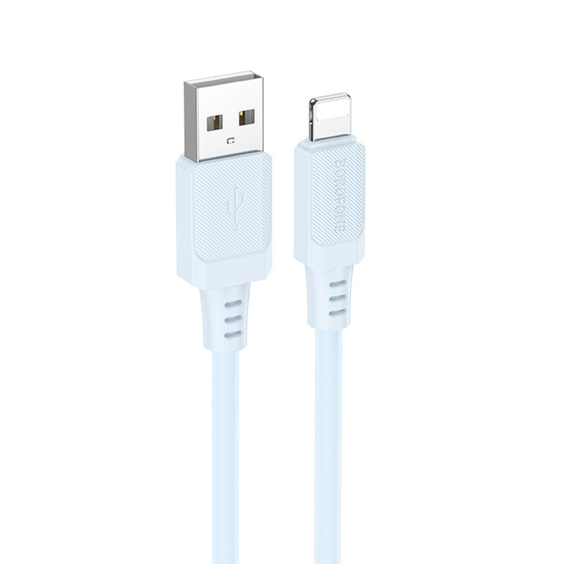 Дата кабель Borofone BX115 Lotto USB to Lightning 2.4A (1m) Херсон - изображение 1
