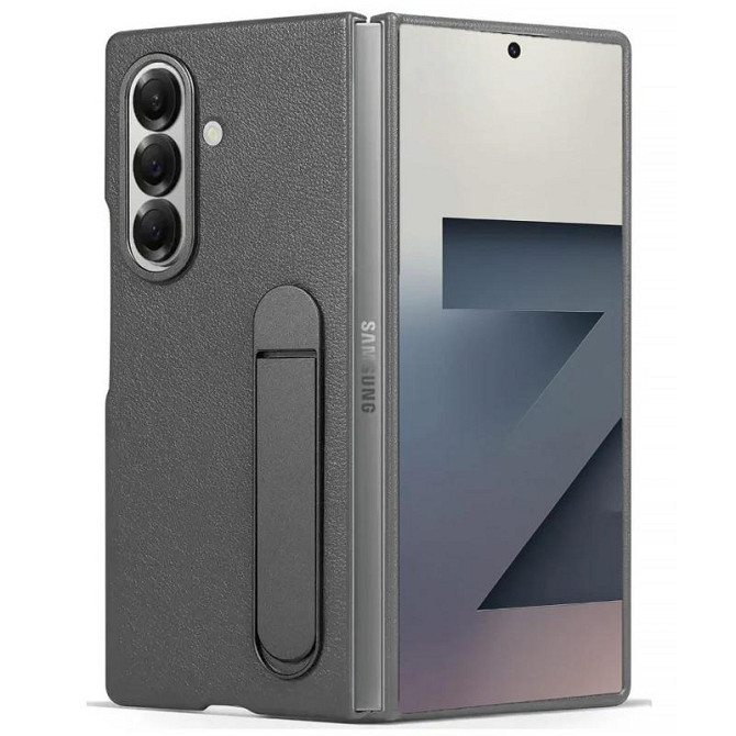 Кожаный чехол Leather Case (AAA) with stand для Samsung Galaxy Z Fold7 Херсон - зображення 2