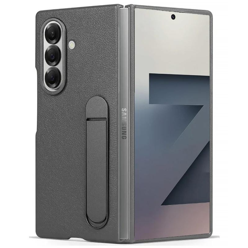 Кожаный чехол Leather Case (AAA) with stand для Samsung Galaxy Z Fold7 Херсон - зображення 2