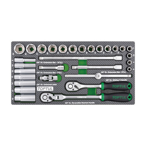 Трещотки и головки в ложементе 3/8" 30ед. TOPTUL GEA3005 Харьков - изображение 1