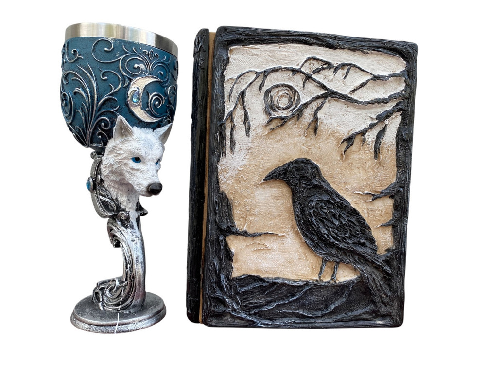 Подарочный набор Бокал 3 Волк и Блокнот 3 «Тень Ворона» Київ - зображення 3