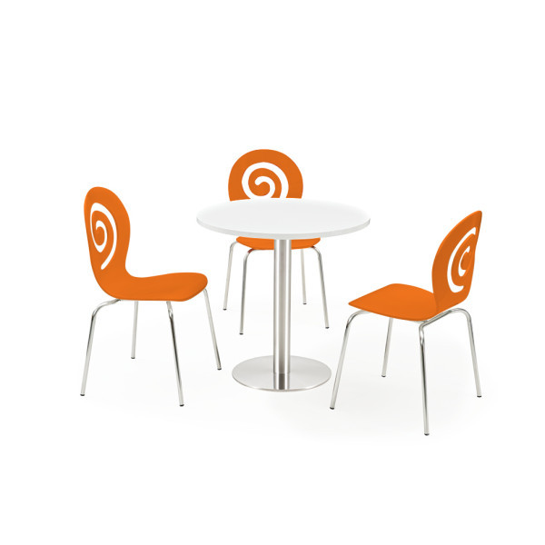 Стул Лев деревянный оранжевый Дніпро - зображення 1