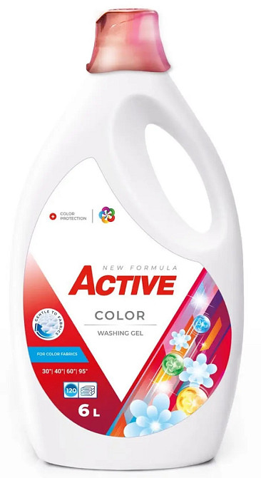 Гель для прання кольорових речей Active Color 4820196010906 6 л Київ - зображення 1