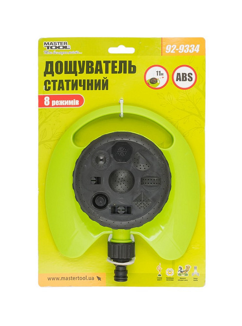 Ороситель для полива мультифункциональный MASTERTOOL ½" 8 режимов 11 м на пьедестале 92-9334 Харків - зображення 5