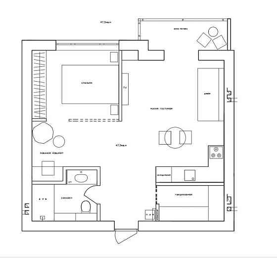 продажа 1-к квартира Киев, Деснянский, 50000 $ Киев