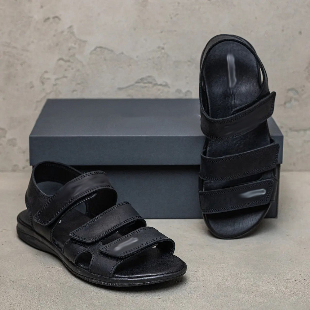 Мужские кожаные сандалии E-series Black Киев - изображение 7