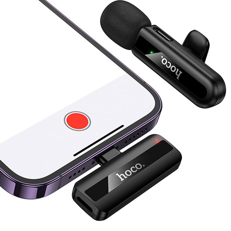 Петличный беспроводной микрофон Hoco L20 Fair Lightning Херсон - изображение 3
