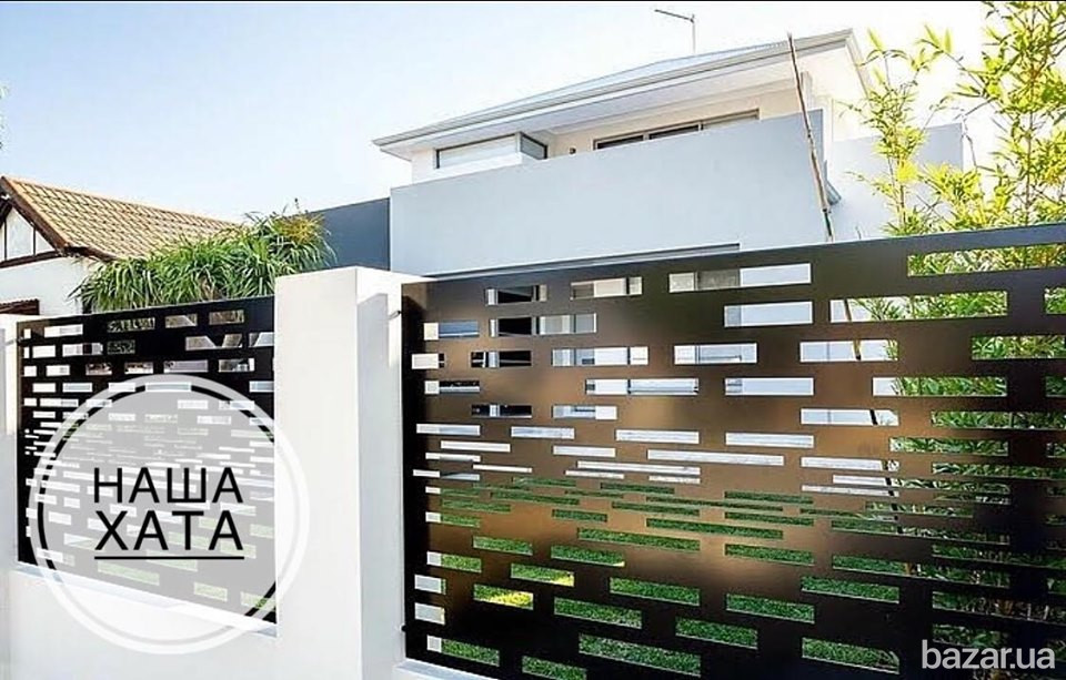 Ворота з декоративною вставкою Рахів Рахов - изображение 6