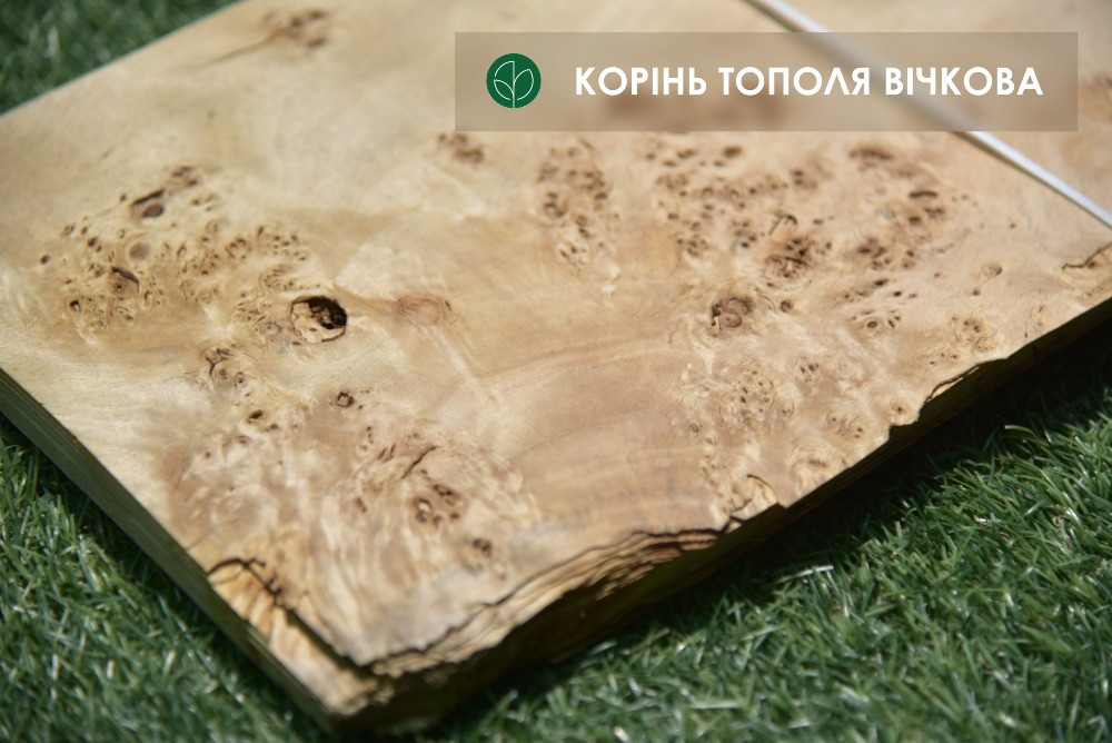 Шпон ТОПОЛЬ очковий товщина: 0,7 мм / Кап (*карельська береза) Киев - изображение 1