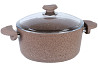 Каструля зі скляною кришкою OMS 3110-22-Brown 3.5 л 22 см Киев