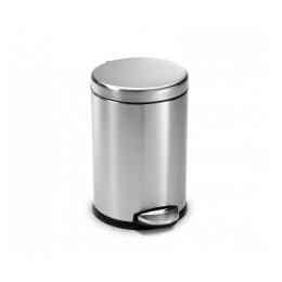 Ведро с педалью 4.5 л нержавеющая сталь сатиновая Київ