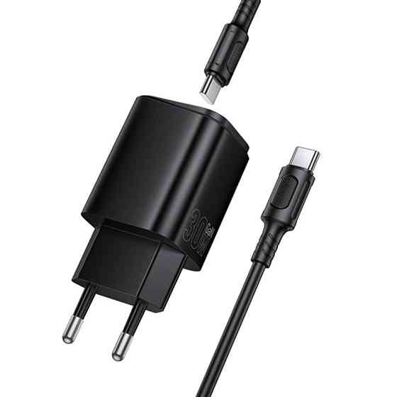 СЗУ Borofone BAS85A Star PD30W+QC3.0 (1USB-A/1C) + кабель Type-C to Type-C Херсон