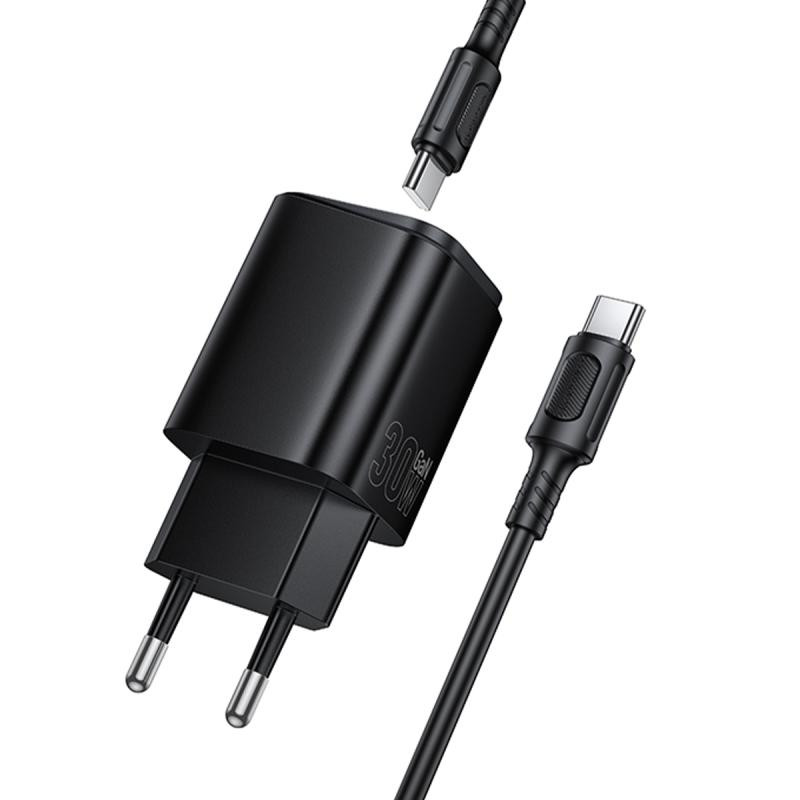 СЗУ Borofone BAS85A Star PD30W+QC3.0 (1USB-A/1C) + кабель Type-C to Type-C Херсон - зображення 5