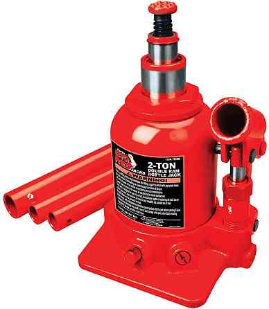 Домкрат гидравлический двухштоковый 2т 150-370 мм низкопрофильный TORIN TF0202 Харків