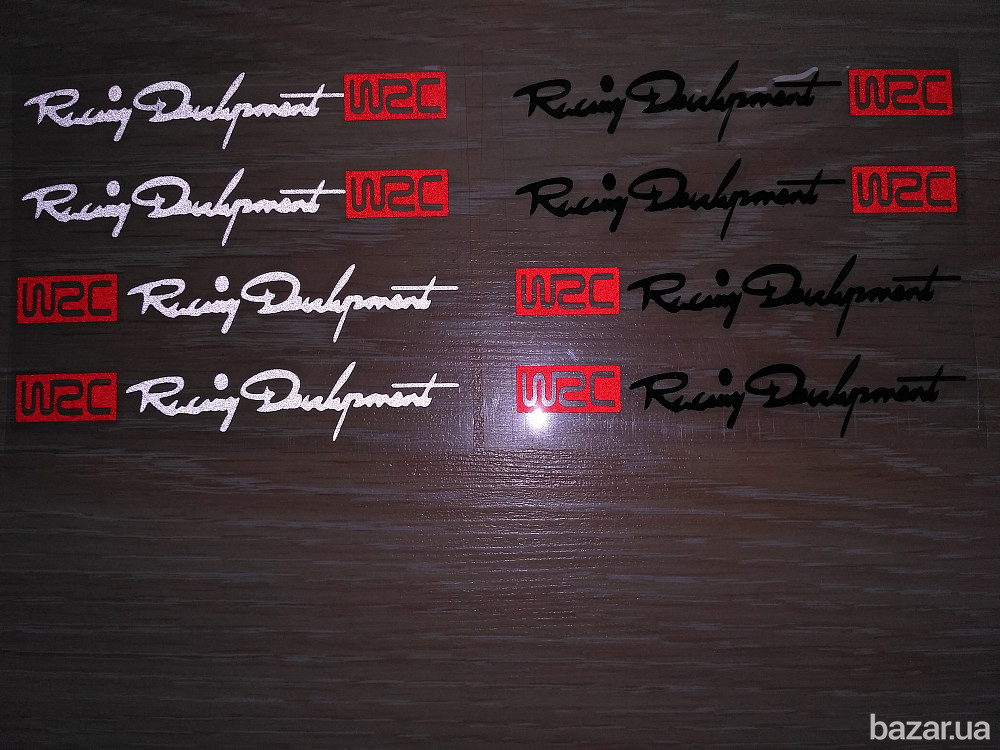 Наклейки на ручки Черная номер 5,Белая номер 6 светоотражающая с красным Бориспіль - зображення 6