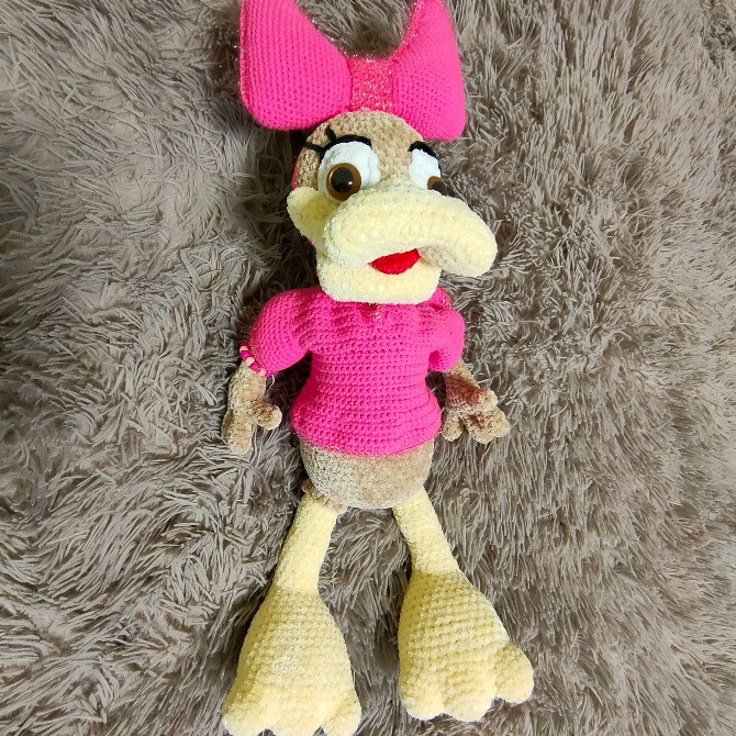 Іграшка м'яка качечка в'язана Поночка ручна робота hand made Нововолинськ - зображення 1