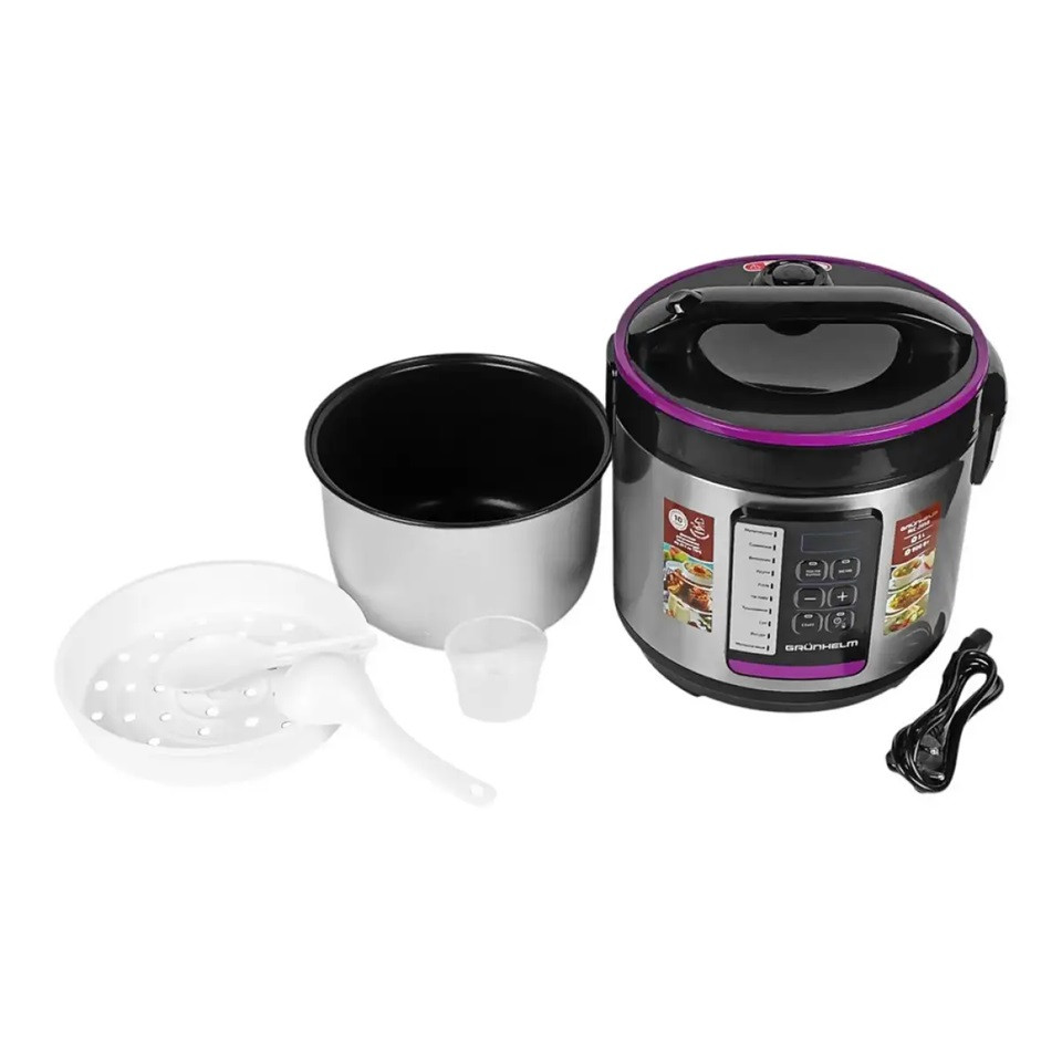 Мультиварка Grunhelm MC-28SB 900 Вт серебристая Київ - зображення 4