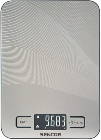 Весы кухонные Sencor SKS8080 10 кг серебристые Київ - зображення 3