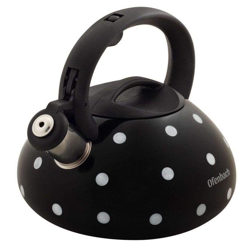 Чайник із свистком Ofenbach KM-100301BL 2.5 л чорний Киев - изображение 1