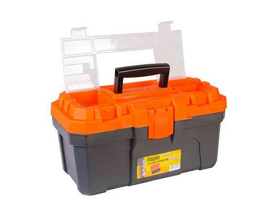 Ящик для инструментов MASTERTOOL с пластиковыми замками 16" 410х230х205 мм 79-6026 Харків