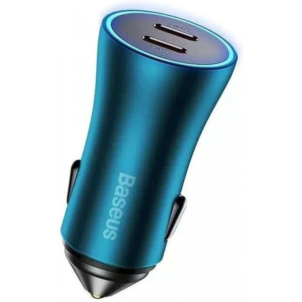 Автомобільний зарядний пристрій Baseus Golden Contactor Pro Dua Fast Charger 2C 40W Blue (CCJP000003 Харків - зображення 1
