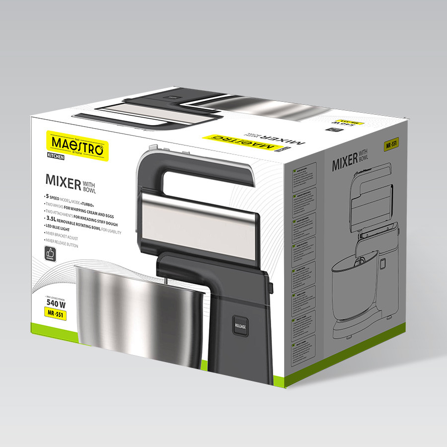 Миксер стационарный Maestro MR-551 400-600 Вт черный Киев - изображение 5