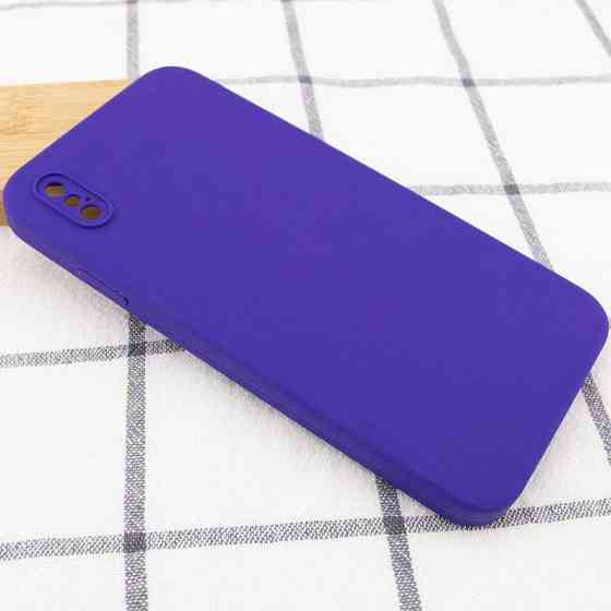 Чехол Silicone Case Square Full Camera Protective (AA) NOLOGO для Apple iPhone X / XS (5.8") Херсон