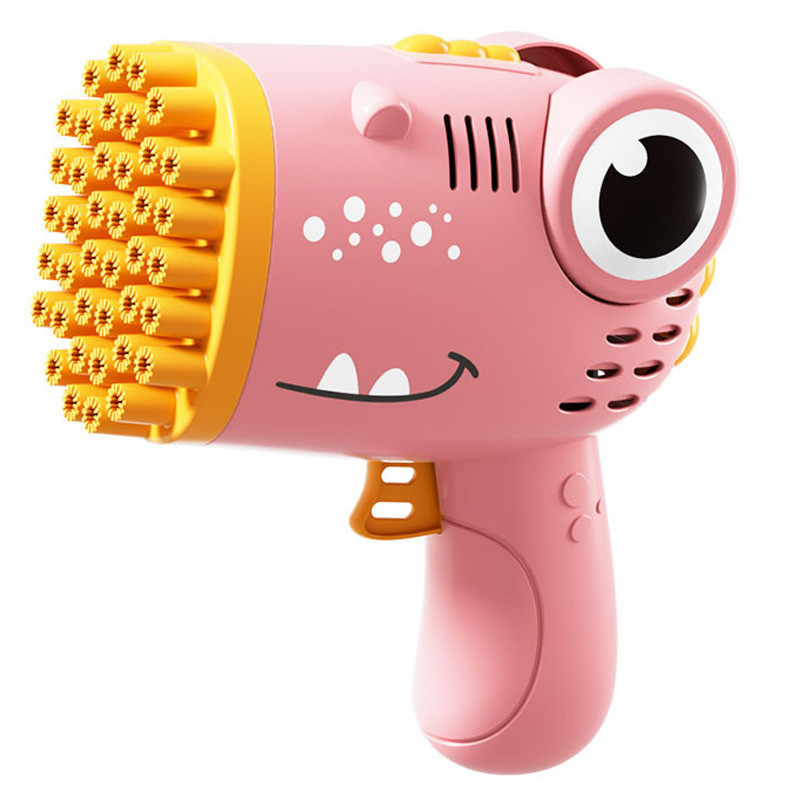 Пистолет для мыльных пузырей Dinosaur Bubble Gun с насадкой на 40 отверстий 50ml Херсон - зображення 1