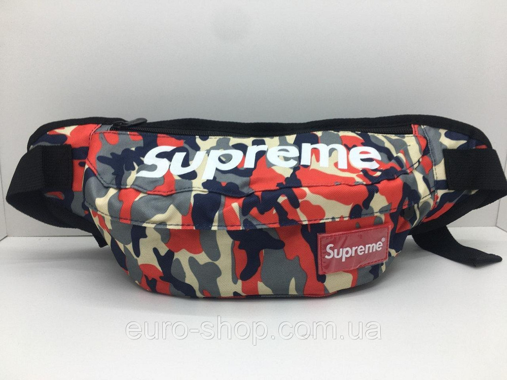 Поясная сумка Supreme Красный камуфляж сумка на пояс Киев - изображение 6