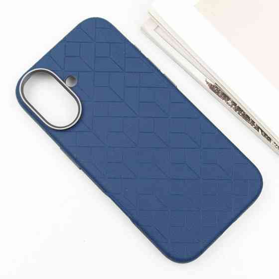 Кожаный чехол Carved with MagSafe для Apple iPhone 16 (6.1") Херсон