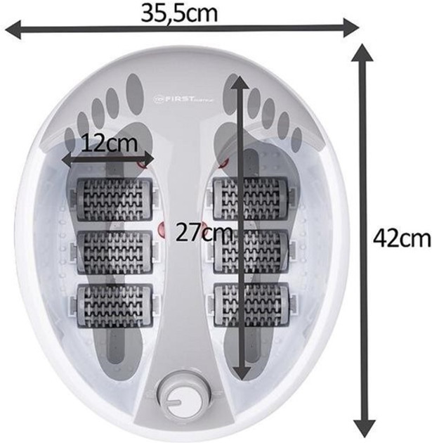 Массажная ванночка для ног First FA-8115-1 450 Вт белая Киев - изображение 8