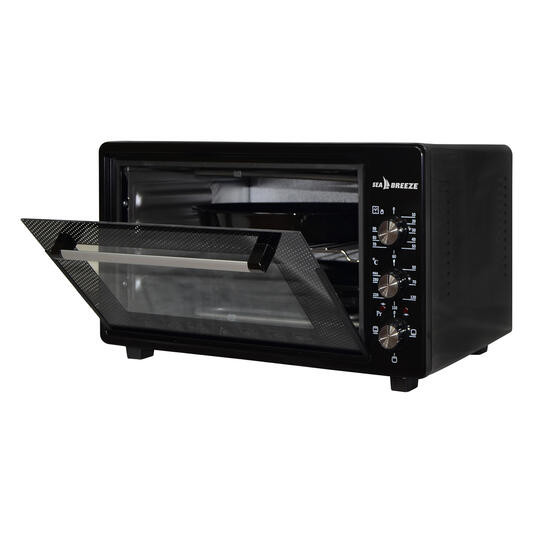 Электропечь Sea Breeze SB-0701 38 л черная Київ - зображення 4