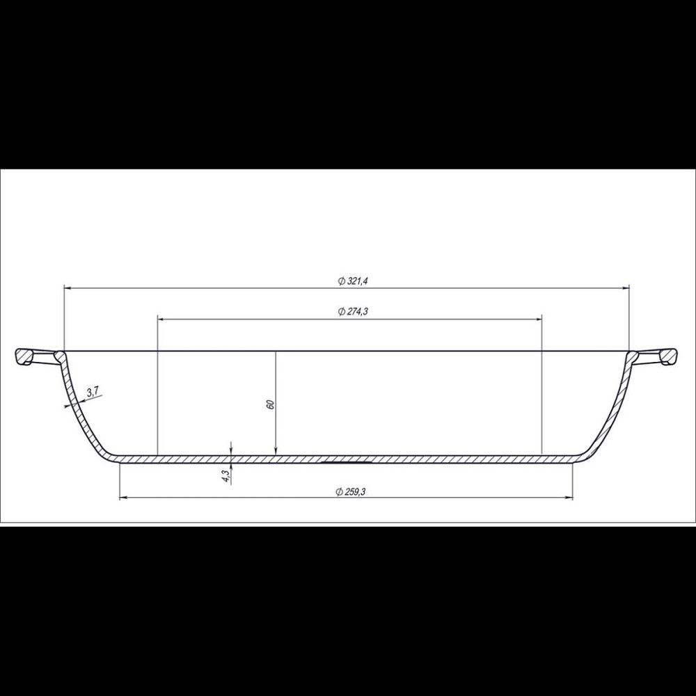 Жаровня чугунная с двумя ручками Maysternya 32х6 см Одеса - зображення 12