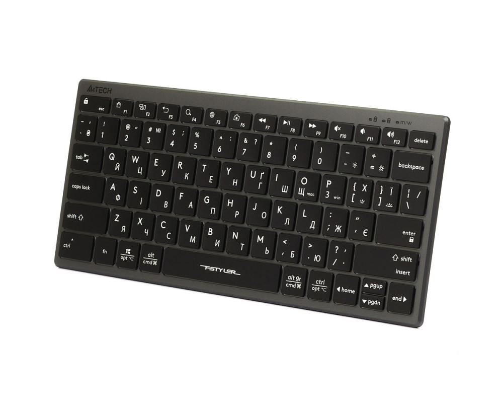 Клавиатура беспроводная A4Tech FX61USB(Grey) серая Київ - зображення 3