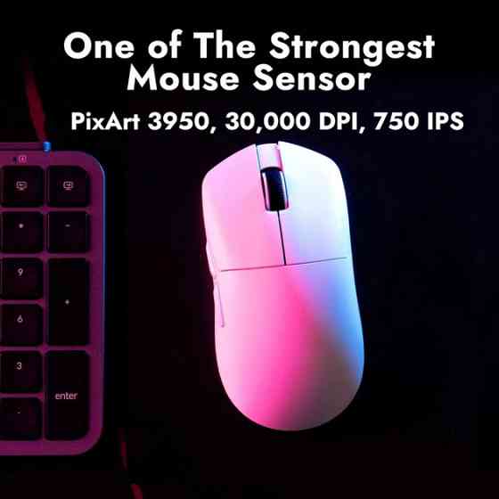 Мышь компьютерная безпроводная Lemokey G1 White G1-A2 белая Киев