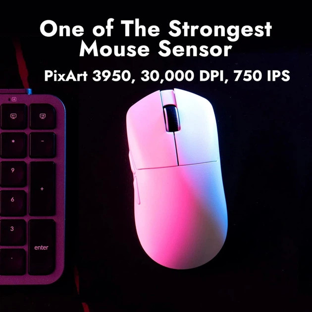 Мышь компьютерная безпроводная Lemokey G1 White G1-A2 белая Киев - изображение 5