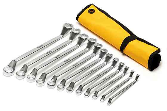 Ключи накидные MASTERTOOL COLD STAMPED набор 12 шт (6х7-30х32 мм) CrV DIN897 72-3212 Харків