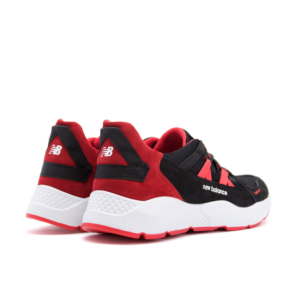 Мужские летние кроссовки сетка New Balance Black Red Киев - изображение 3