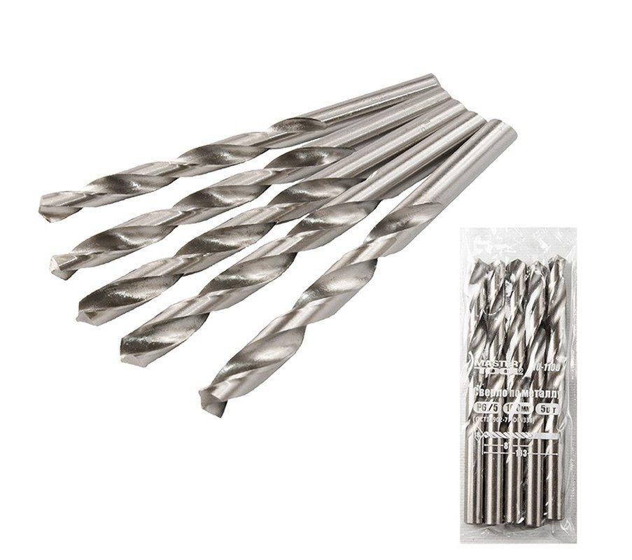 Сверло для металла MASTERTOOL HSS 10.0х133 мм WHITE 10-1100 Харьков - изображение 1