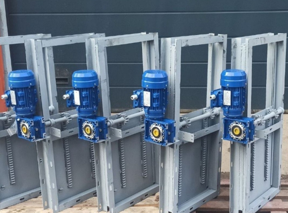 Шибер нории НЦ-100 300х300,  задвижка реечная , шиберный затвор Київ - зображення 5