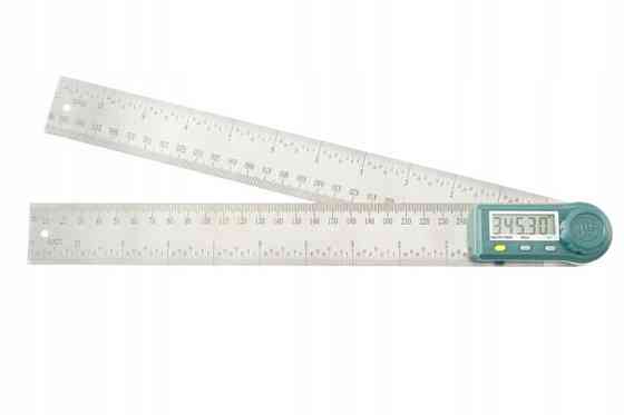 Угломер (прибор для измерения углов) электронный с линейкой 300 мм PROTESTER 5423-300 Харків