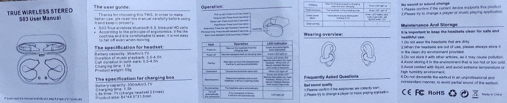 Bluetooth навушники відкритого типу - TWS S03 Київ - зображення 4